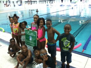 Batten with VA Beach students